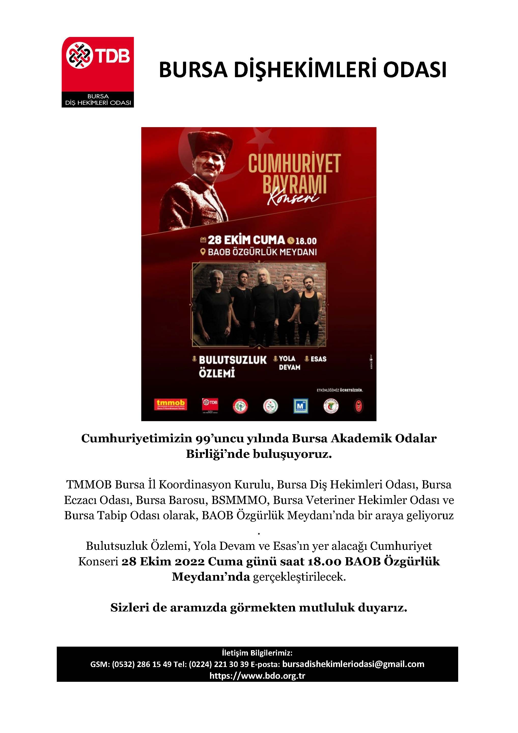 CUMHURİYET BAYRAMI KONSERİ